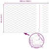 vidaXL Hexagon Fence Grey 0.6 x 50 m PVC