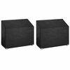 vidaXL Garden Bench Covers 2 pcs 8 Eyelets 160x70x70/88 cm Polyethylene