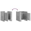 vidaXL Bedside Cabinet Concrete Grey 45x50x50 cm Engineered Wood