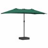 vidaXL Garden Parasol Green 385 x 209 x 244 cm Polyester and Steel
