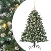 vidaXL Artificial Christmas Tree with 150 LEDs with Stand Green 120 cm