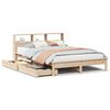 vidaXL Bookcase Bed without Mattress 120x190 cm Solid Wood Pine