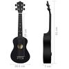 vidaXL Soprano Ukulele Set with Bag for Kids Black 23"