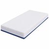 vidaXL Mattress White and Blue 100 x 200 cm Gel-Infused Foam