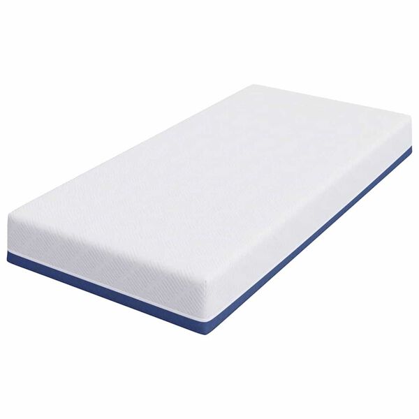vidaXL Mattress White and Blue 100 x 200 cm Gel-Infused Foam