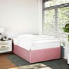 vidaXL Bed Frame without Mattress Pink 120x200 cm Velvet