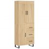 vidaXL Highboard Sonoma Oak 69.5x34x180 cm Engineered Wood