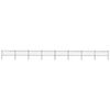 vidaXL Garden Fence with Hoop Top Steel 1339x80 cm Black