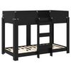 vidaXL Bunk Bed for Kids Black Oak 80 x 160 cm Engineered Wood