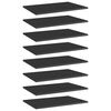 vidaXL Bookshelf Boards 8 pcs High Gloss Black 60x40x1,5 cm Engineered Wood
