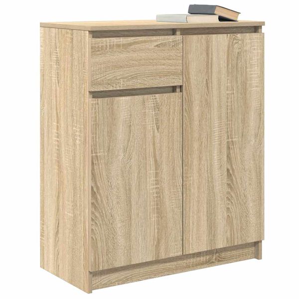 vidaXL Sideboard with Drawer Sonoma Oak 71x35x84 cm Engineered Wood