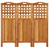vidaXL 3-Panel Room Divider 121.5x2x115 cm Solid Wood Acacia
