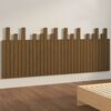 vidaXL Wall Headboard Honey Brown 204x3x80 cm Solid Wood Pine