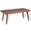 vidaXL Coffee Table Teak Resin 100x50x40 cm