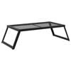 vidaXL Foldable Camping Grill 58 x 31 x 2 cm Alloy Steel Black