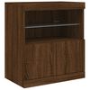 vidaXL Sideboard with LED Lights Brown Oak 283x37x67 cm
