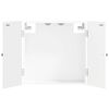 vidaXL Dartboard Cabinet BREDA High Gloss White 52.5 x 10.5 x 53.5 cm