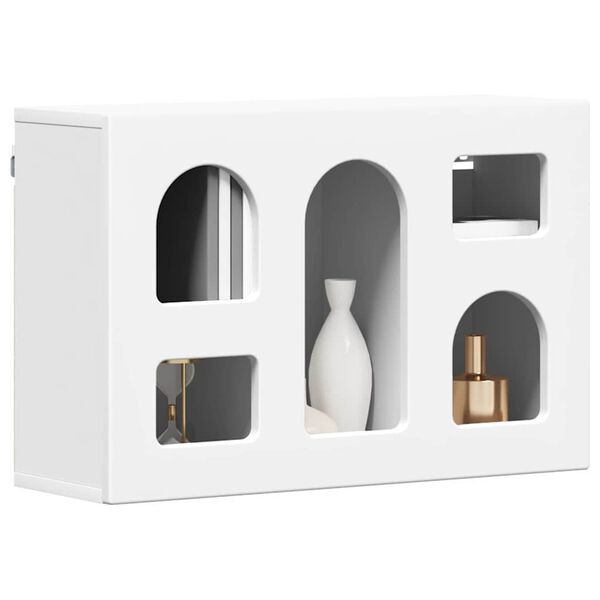 vidaXL Hanging Cabinet White 60 x 20 x 40 cm Engineered Wood