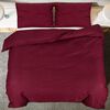 vidaXL Duvet Cover Set Bordeaux 200x200 cm Cotton