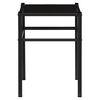 vidaXL Bedside Cabinet Black 42.5x33x44.5 cm Metal and Glass