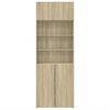 vidaXL Storage Cabinet Sonoma Oak 80x42.5x225 cm Engineered Wood