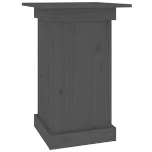 vidaXL Flower Stand Grey 40x40x60 cm Solid Wood Pine