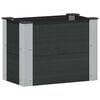 vidaXL Garden Raised Bed Black 50 x 30 x 36 cm alu.