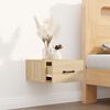 vidaXL Wall-mounted Bedside Cabinet Sonoma Oak 35x35x20 cm