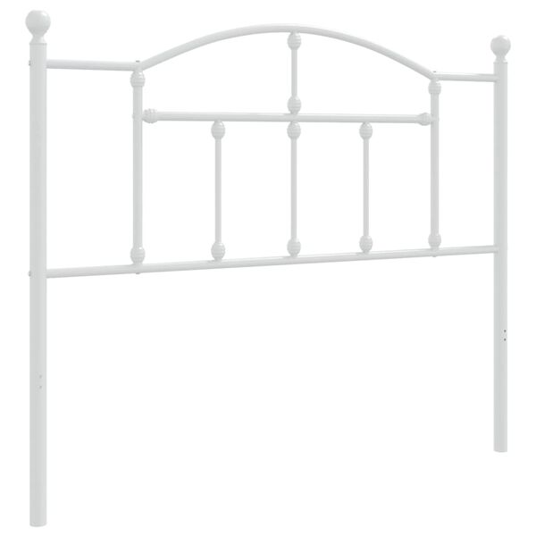 vidaXL Metal Replace Headboard White 107 cm