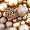 vidaXL 100 Piece Christmas Ball Set 3/4/6 cm Rose/Gold