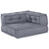 vidaXL Modular Sofa 2 pcs Grey 140 x 70 x 56 cm Fabric
