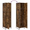 vidaXL Warderobe 2 pcs Smoke Oak 50 x 50 x 200 cm Engineered Wood