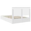 vidaXL Storage Bed with Headboard White 140 x 190 cm Engineered Wood
