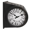 Gifts Amsterdam Wall Clock Glasgow Metal Old Black 28x21x31.5 cm