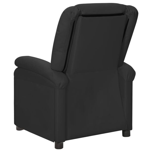 vidaXL Recliner Chair Black Faux Leather