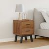 vidaXL Bedside Table Natural 40 x 35 x 55 cm Solid Teak Wood