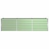 vidaXL Planter Pastel Green 290 x 90 x 77 cm Galvanised Steel