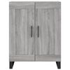 vidaXL Highboard Grey Sonoma 69.5x34x180 cm Engineered Wood