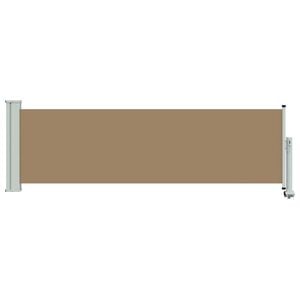 vidaXL Side Awning 100% polyester iron steel