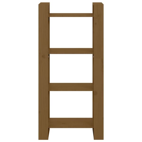 vidaXL Book Cabinet/Room Divider Honey Brown 60x35x125 cm Solid Wood