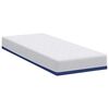 vidaXL Mattress White and Blue 70 x 200 cm Gel-Infused Foam