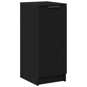 vidaXL Shoe Cabinet Black Oak 29.5 x 35 x 70 cm Engineered Wood