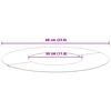 vidaXL suitable for Flat Tree Rings 5 pcs Black Ø30 / 60 cm Steel