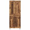 vidaXL Highboard 2 pcs Old Wood Engineered Wood