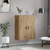 vidaXL Wall Mounted Cabinet Brown 69.5 x 34 x 90 cm Engineered wood