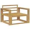 vidaXL Outdoor Middle Sofa Solid Acacia Wood White
