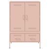vidaXL Highboard Pink 68x39x101.5 cm Steel