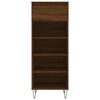 vidaXL Shoe Cabinet Brown Oak 40x36x105 cm Engineered Wood