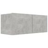 vidaXL 6 Piece TV Cabinet Set Concrete Grey Engineered Wood