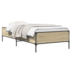 vidaXL Bed Frame Sonoma Oak 80 x 200 cm Engineered Wood